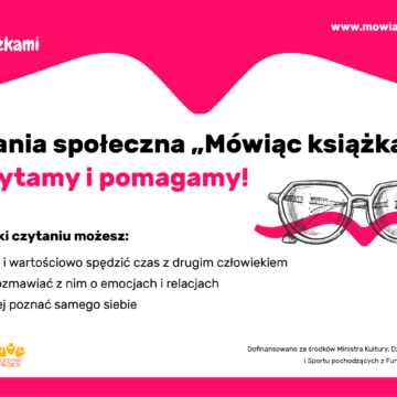 plakat_poziom „Mówiąc książkami”- jak, dlaczego i do kogo?